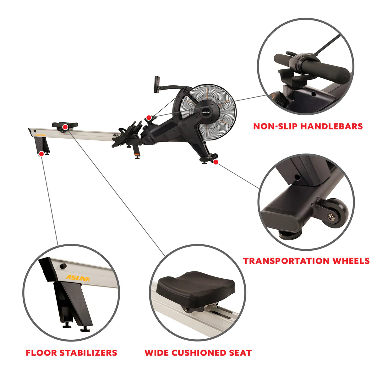 Ventus Air Magnetic Rower