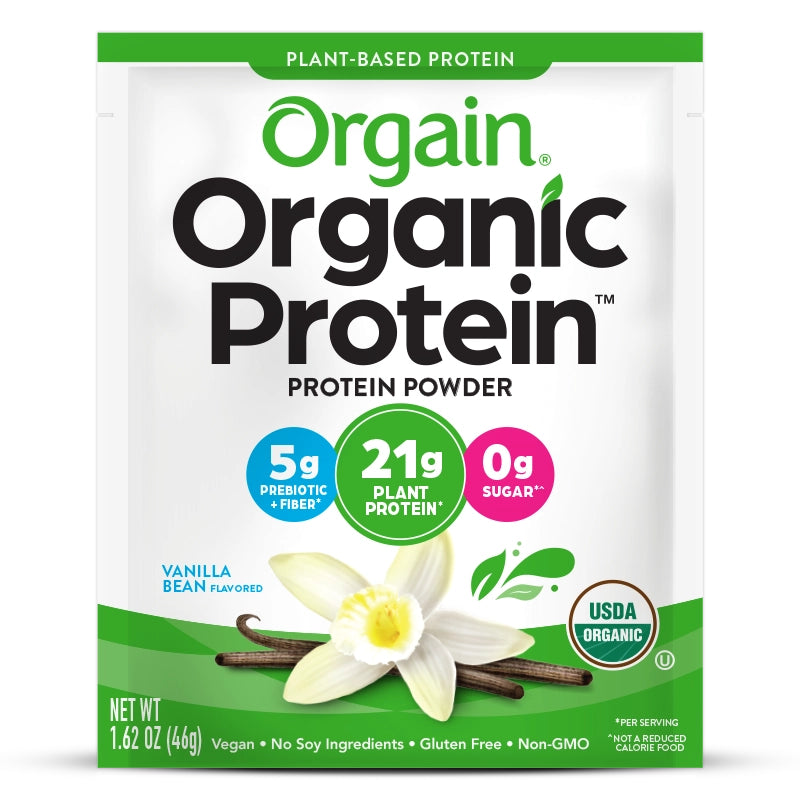 Organic Plant-Based Protein Powder – Vanilla Bean | Vegan, Gluten-Free, Non-GMO